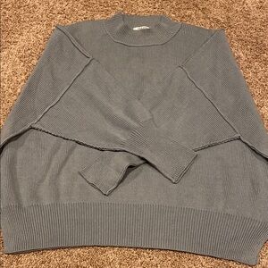 Zenana Light Blue Ribbed Sweater